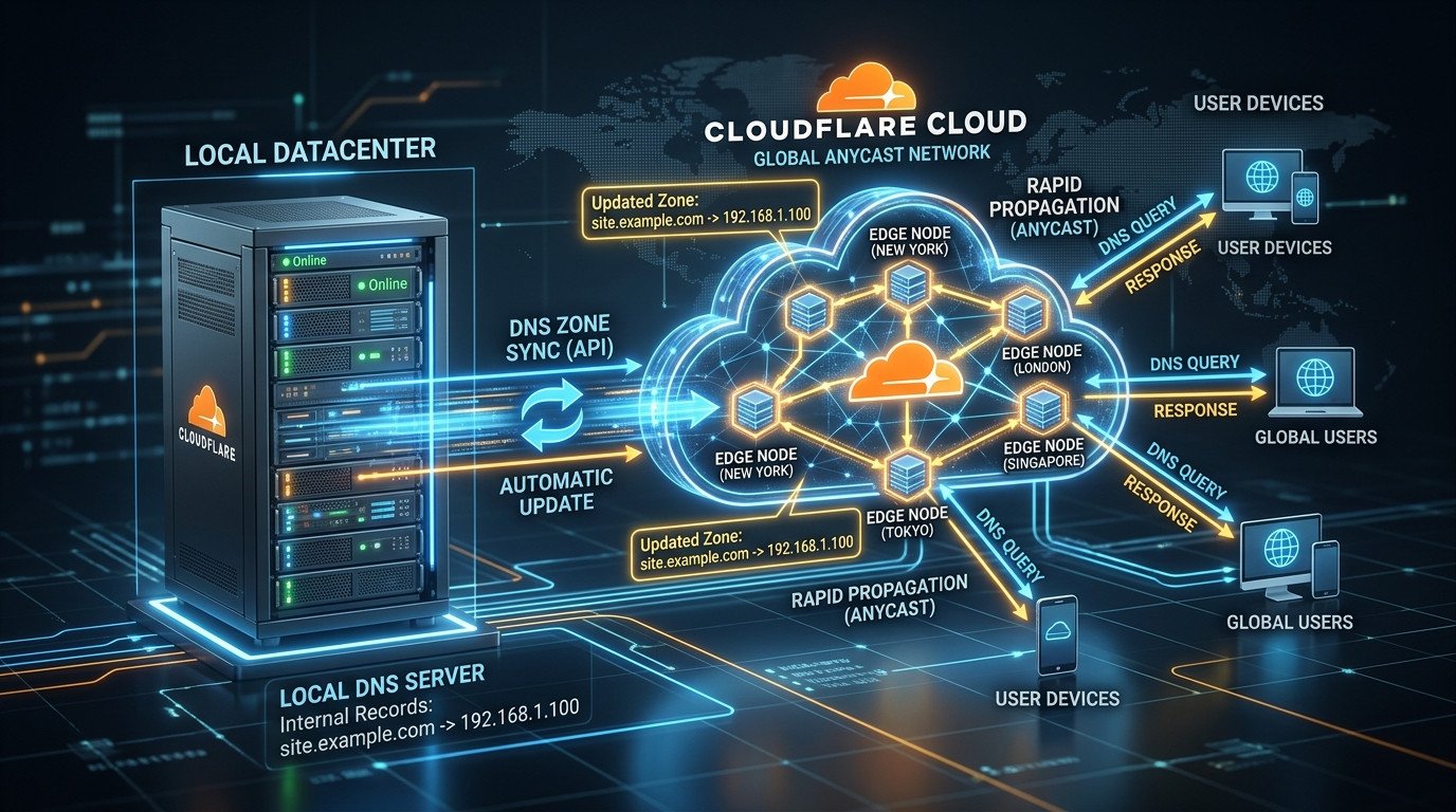 Sincronización automática de DNS con Cloudflare: Mantén tu dominio en línea