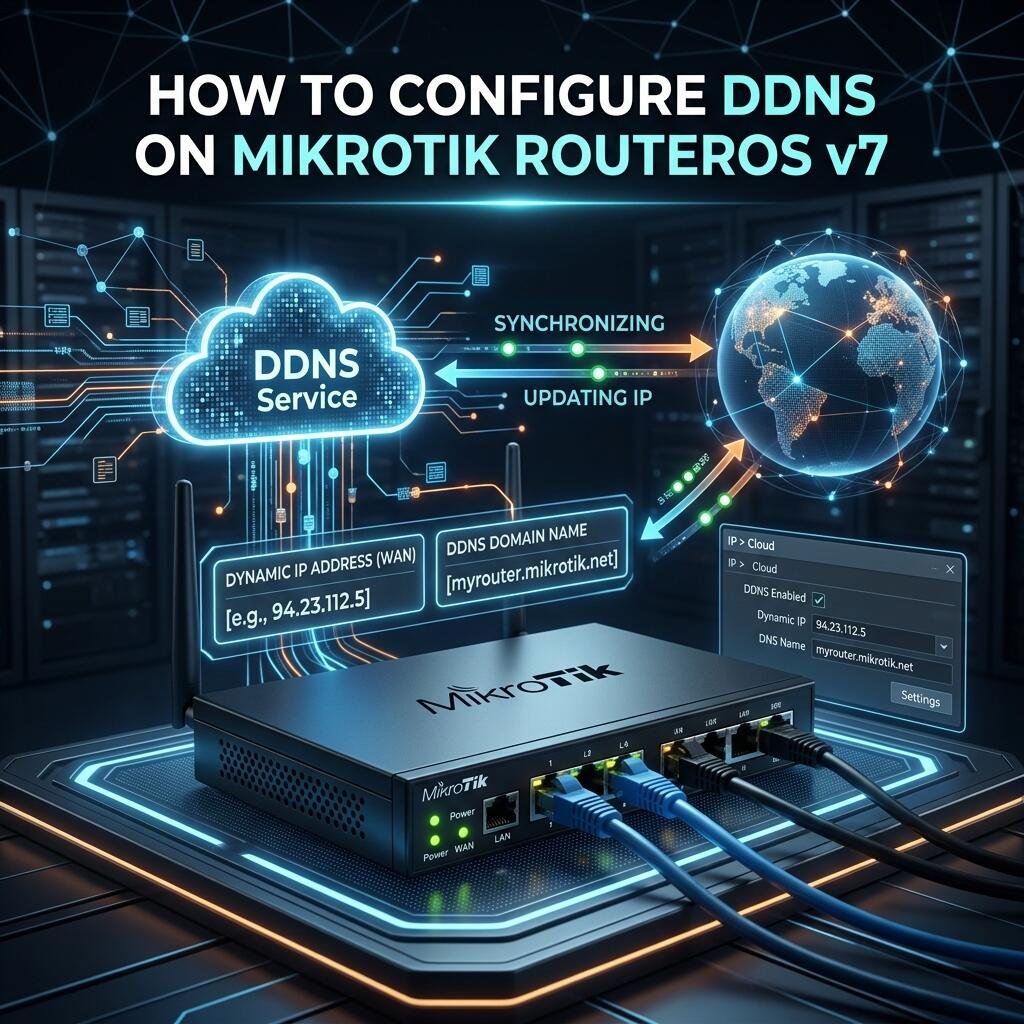 Cómo Configurar la Sincronización IP (IP Cloud / DDNS) en MikroTik RouterOS v7